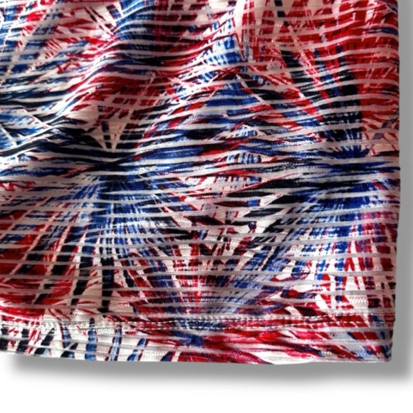 Kim Rogers Blue Red Fireworks Striped Lined Dress Women’s Plus Size 2X Patriotic - Picture 12 of 16